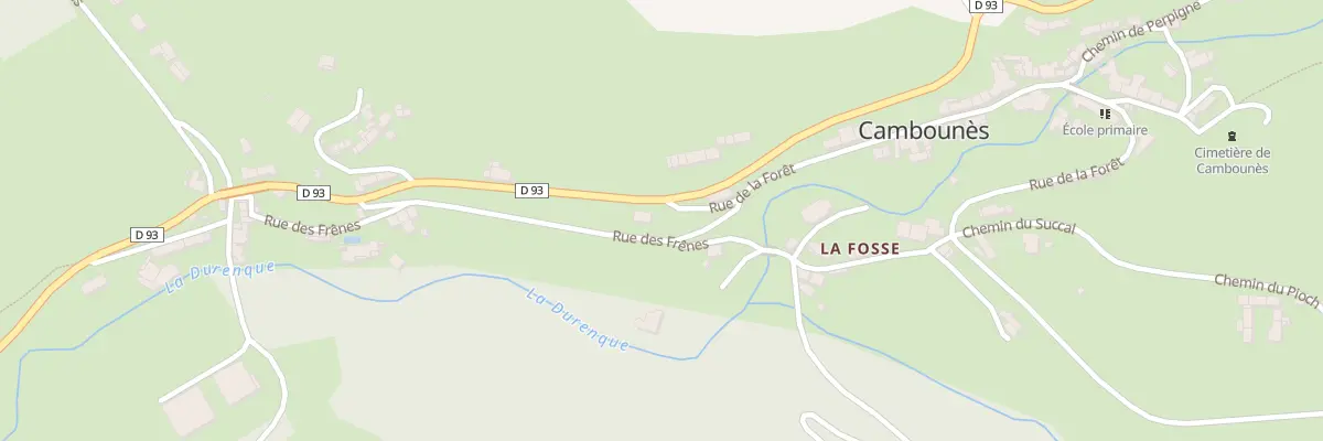 Plan du 2 Rue de la Foret à Cambounès