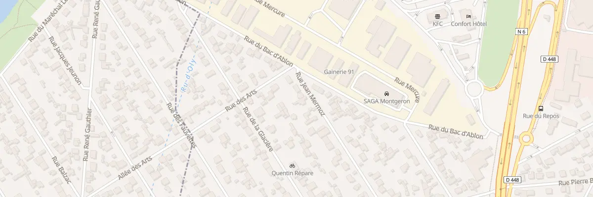 Plan du 6 Rue Jean Mermoz à Montgeron