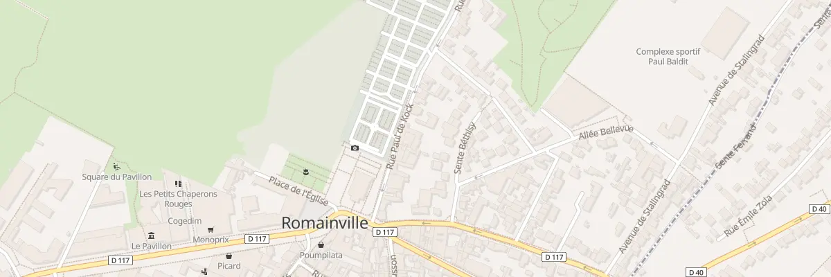Plan du 20 Rue Paul de Kock à Romainville