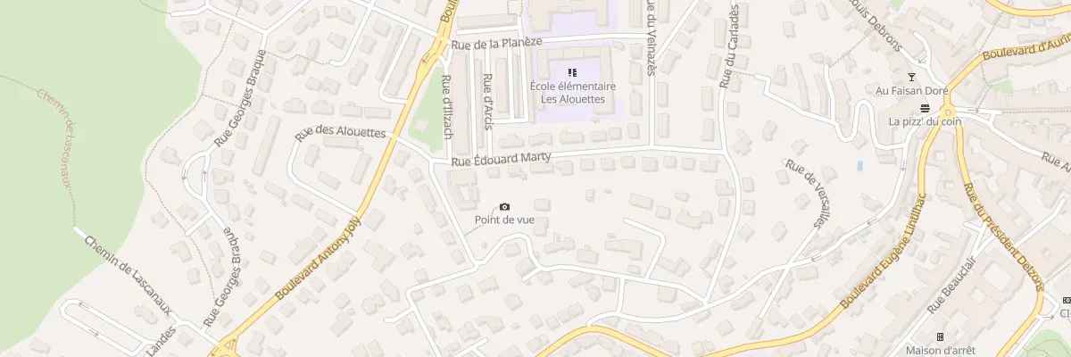 Plan du 6 Rue Edouard Marty à Aurillac