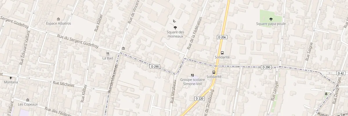 Plan du 90 Rue de la Fédération à Montreuil