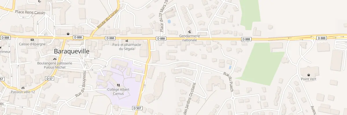 Plan du 666 Rue du Puech à Baraqueville