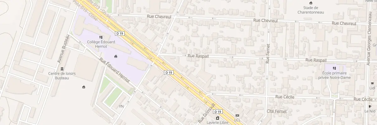 Plan du 6 Rue Raspail à Maisons-Alfort
