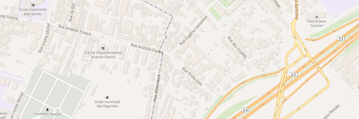 Plan du 11 Rue Emile Zola à Romainville