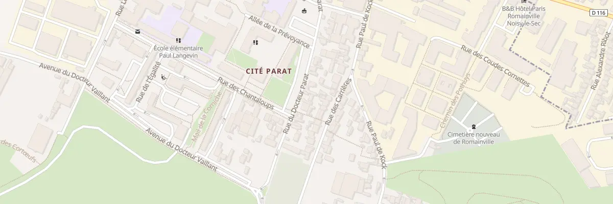 Plan du 48 Rue Docteur Parat à Romainville