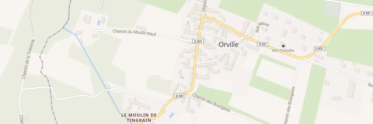 Plan du 5014 Bourg d’Orville à Orville
