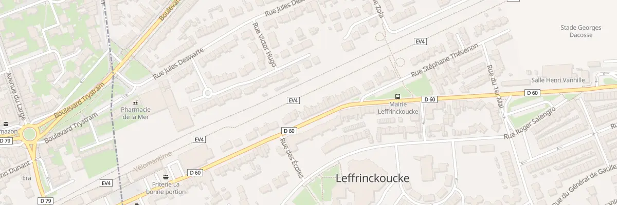 Plan du 309 Rue des Anciens Combattants à Leffrinckoucke