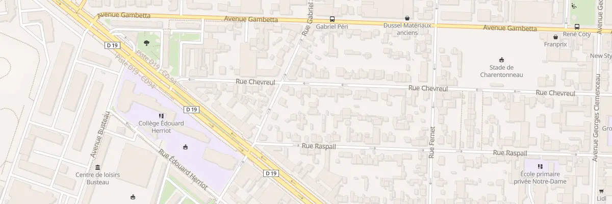 Plan du 22 Rue Chevreul à Maisons-Alfort