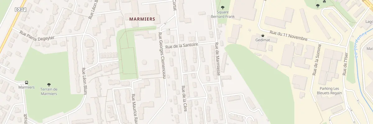 Plan du 11 Rue de la Cère à Aurillac