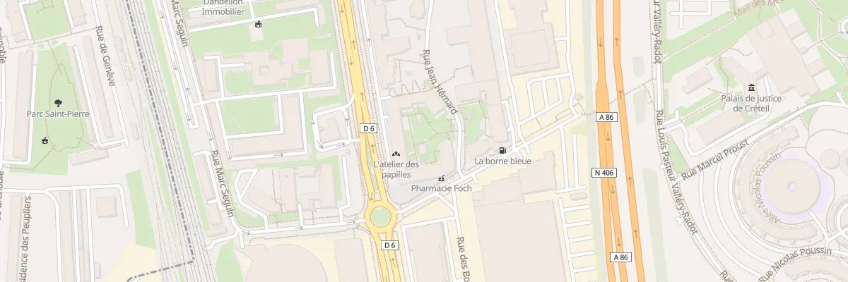 Plan du 122 Av du Maréchal Foch à Créteil