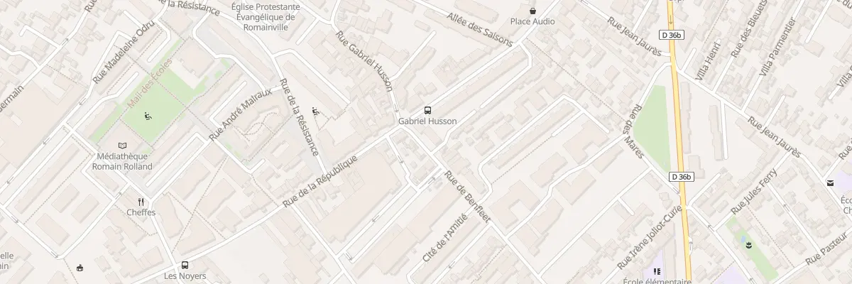Plan du 9 Rue de Benfleet à Romainville