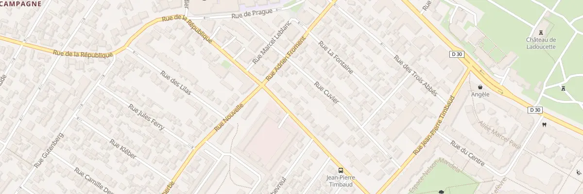 Plan du 110 Rue De La Republique à Drancy