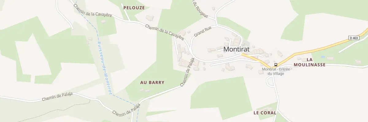 Plan du 12 Le Village à Montirat