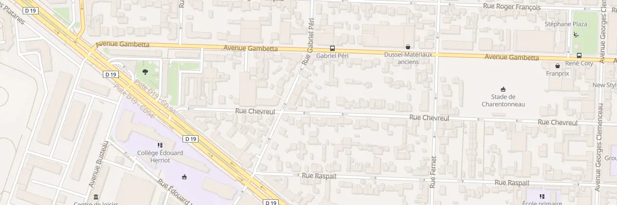 Plan du 21 Rue Chevreul à Maisons-Alfort