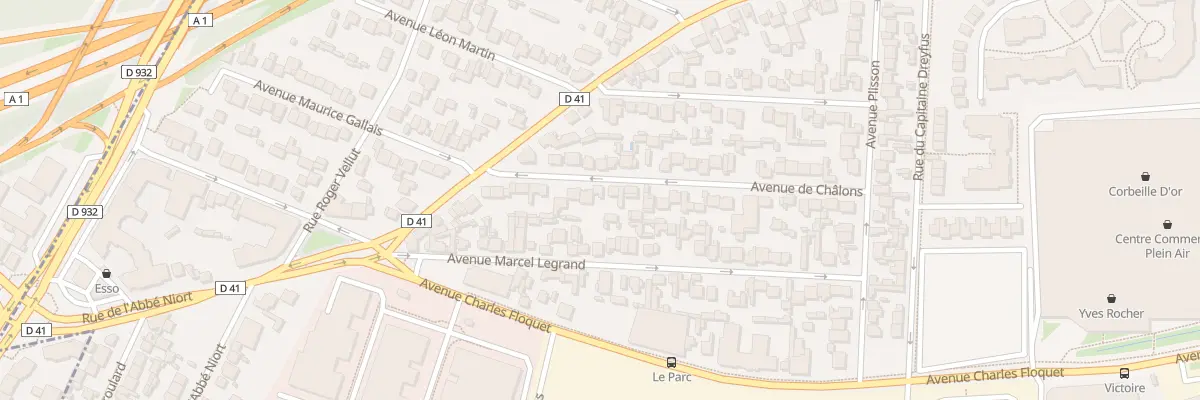 Plan du 18 Av de Chalons au Blanc-Mesnil
