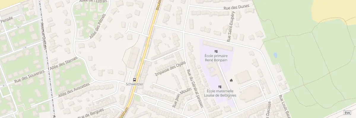 Plan du 177 Rue du Gen Janssen à Leffrinckoucke