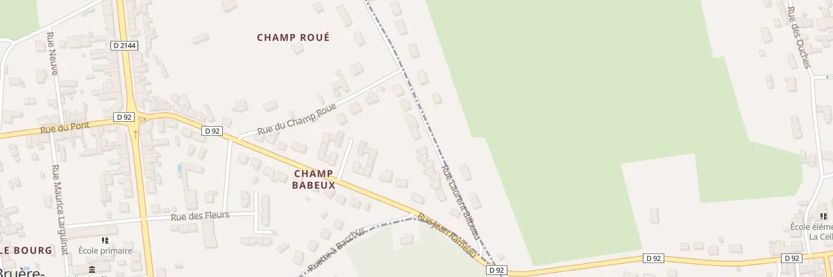 Plan du 9 Rue Laurent Bilbeau à Bruère-Allichamps