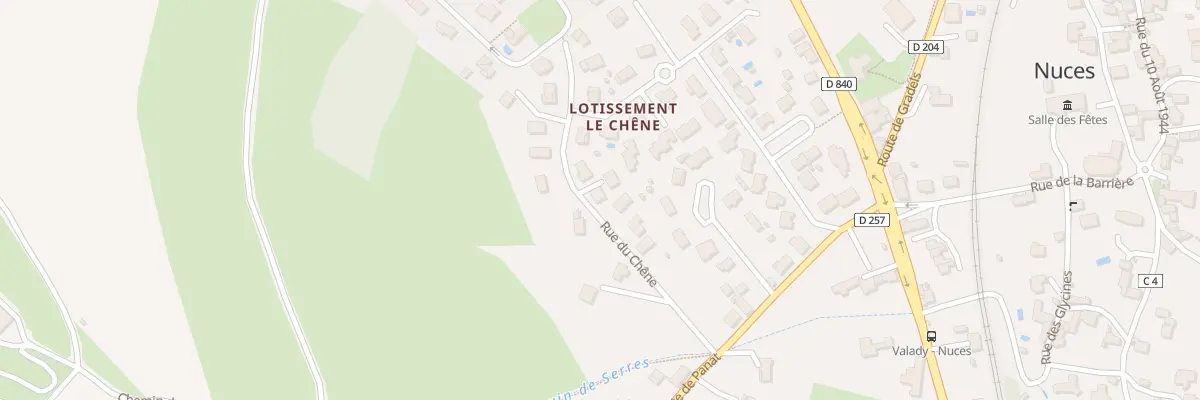 Plan du 5869B Lot Le Chene à Valady