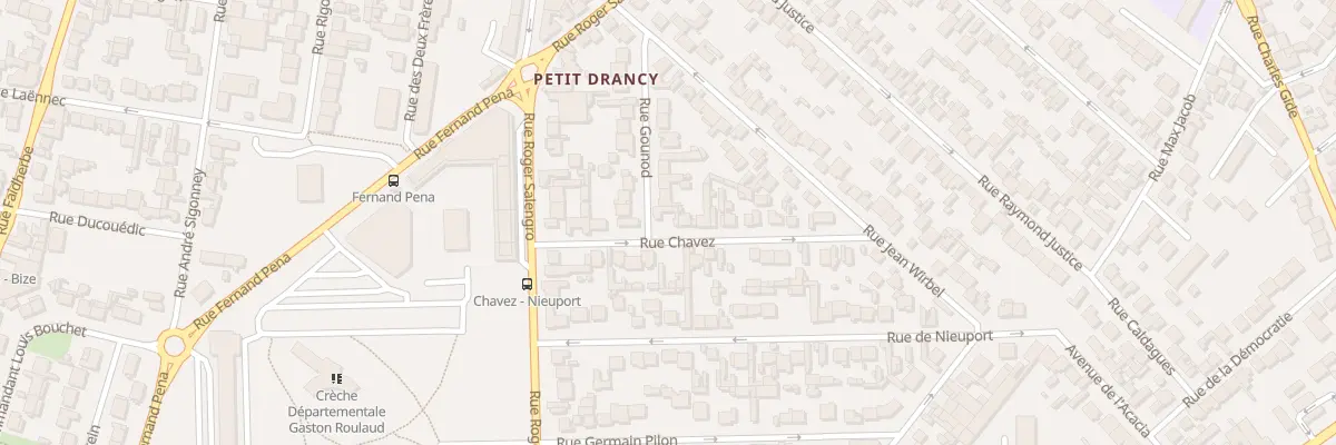 Plan du 13 Rue Chavez à Drancy