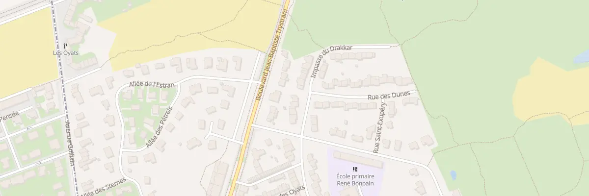 Plan du 295 Rue du Gen Janssen à Leffrinckoucke