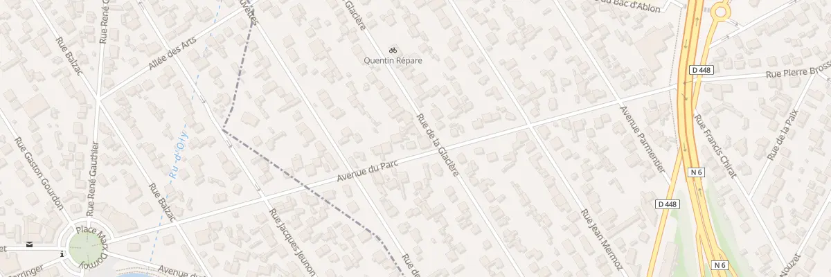 Plan du 87B Av du Parc à Montgeron