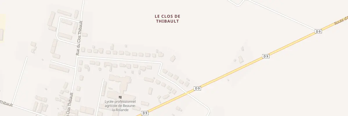 Plan du 5772 Rue du Docteur Rousse à Beaune-la-Rolande