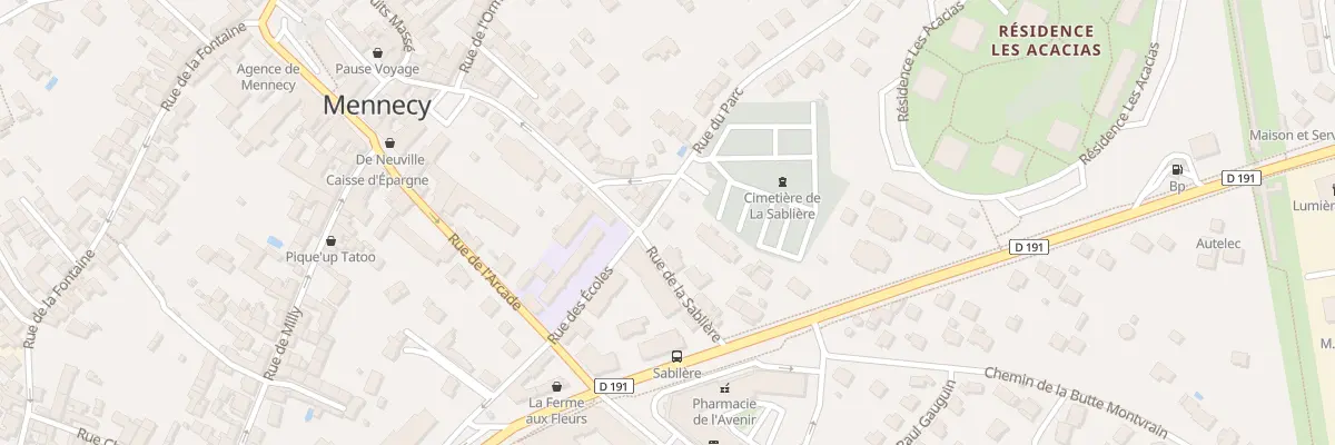 Plan du 23 Rue de la Sablière à Mennecy