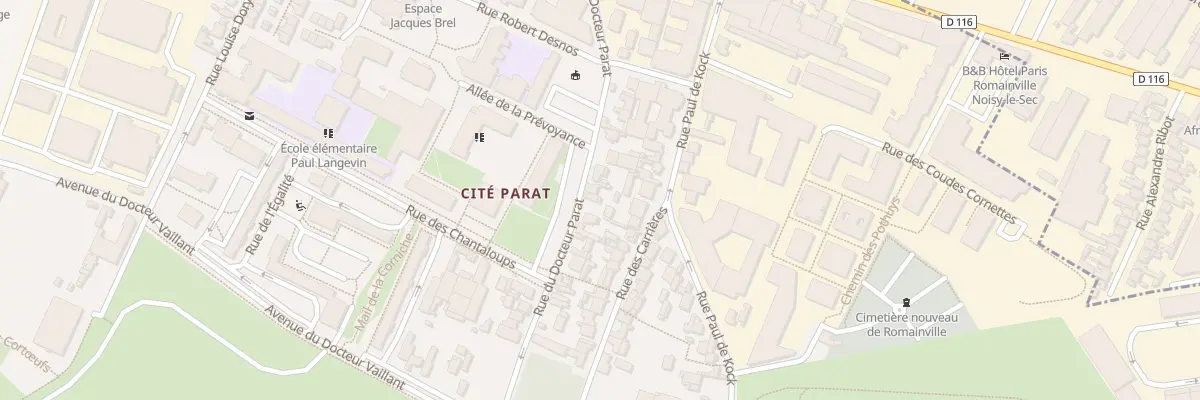 Plan du 60 Rue Docteur Parat à Romainville