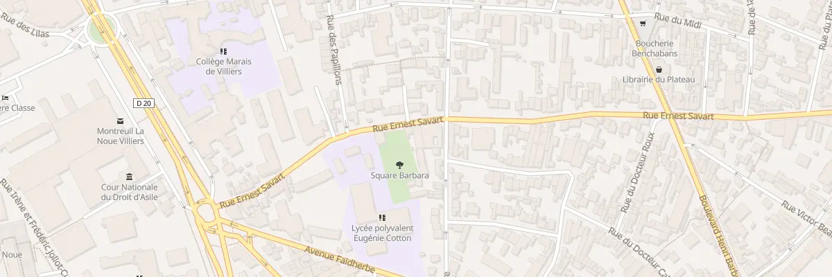 Plan du 38 Rue Ernest Savart à Montreuil