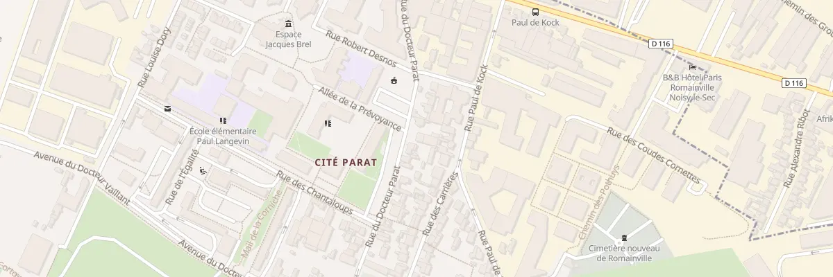 Plan du 70 Rue Docteur Parat à Romainville