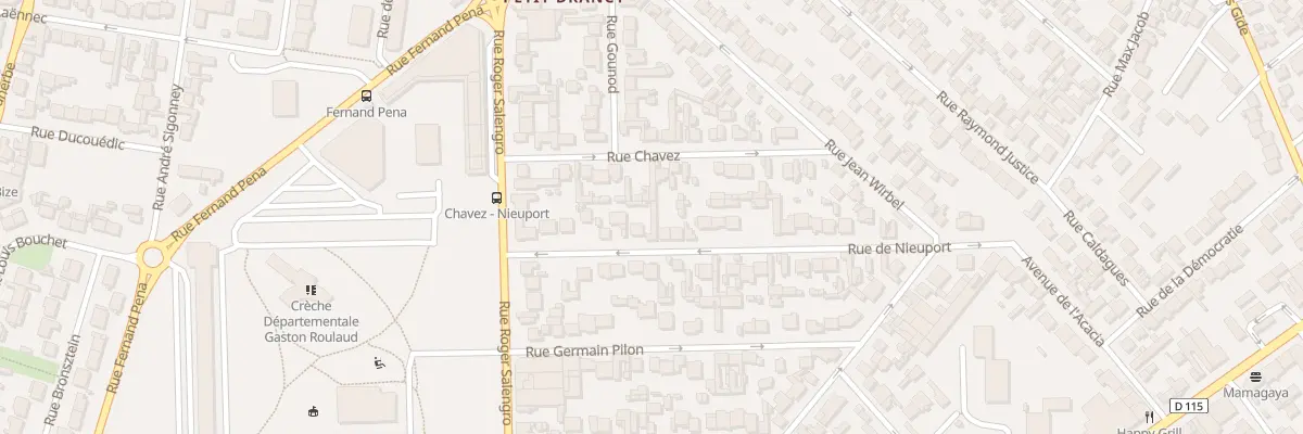 Plan du 17 Rue De Nieuport à Drancy