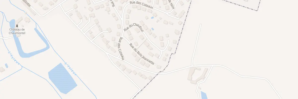 Plan du 10 Rue du Chaufour à Chaumontel