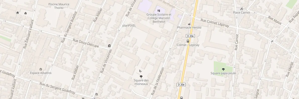Plan du 38 Rue de la Fédération à Montreuil