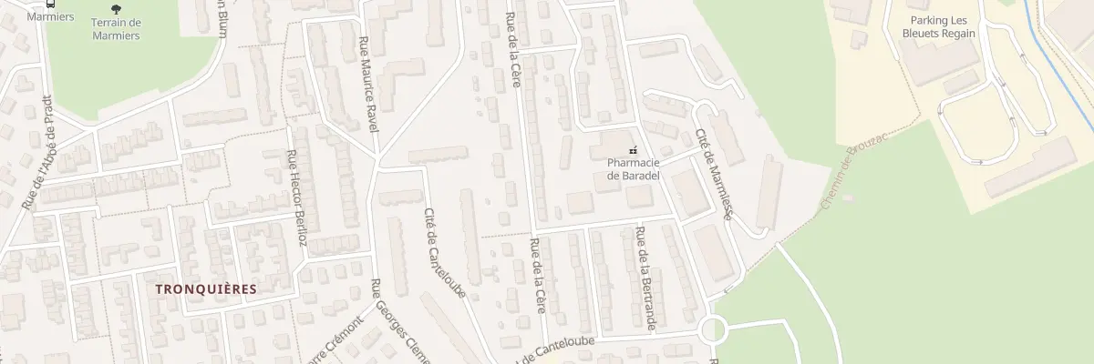 Plan du 51 Rue de la Cère à Aurillac