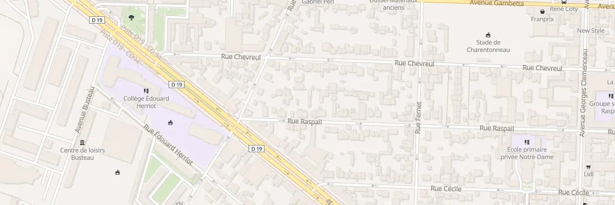 Plan du 11 Rue Raspail à Maisons-Alfort