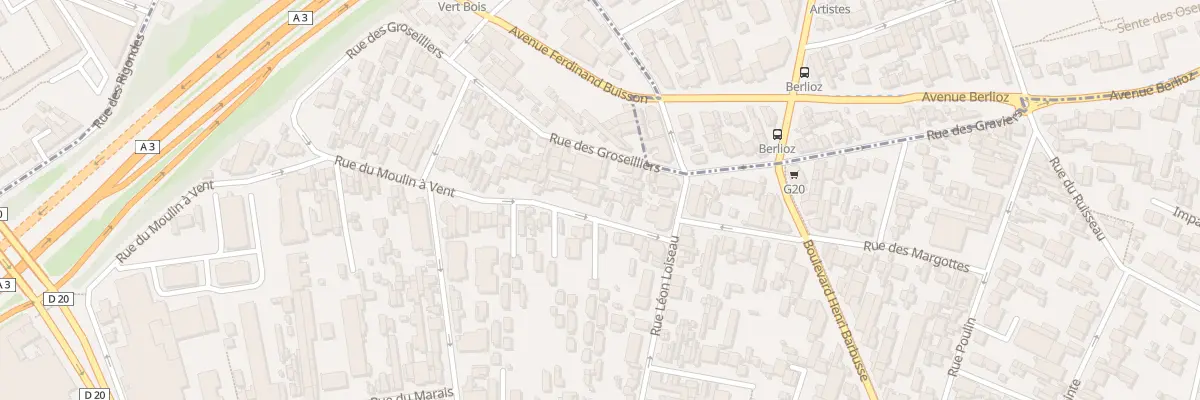 Plan du 97 Rue du Moulin a Vent à Montreuil
