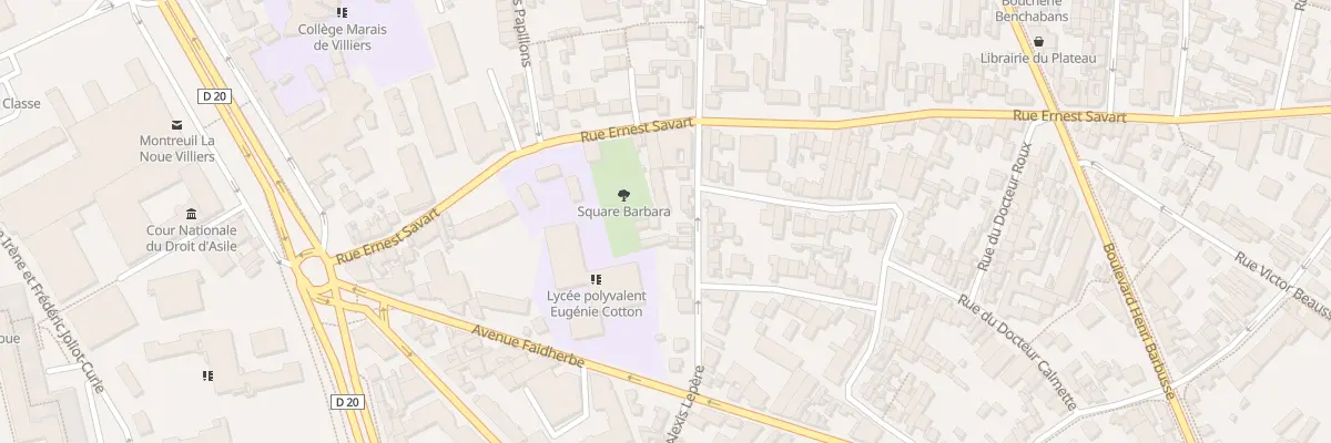 Plan du 85 Rue Alexis Lepère à Montreuil