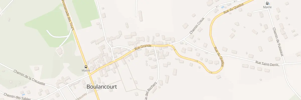 Plan du 2 Rue des Rochers à Boulancourt