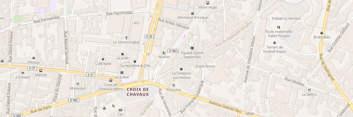 Plan du 49 Bd Rouget de Lisle à Montreuil