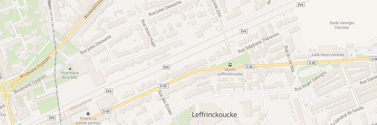 Plan du 347 Rue des Anciens Combattants à Leffrinckoucke
