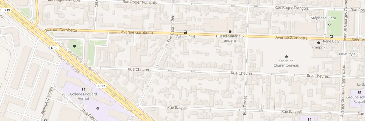 Plan du 27 Rue Chevreul à Maisons-Alfort