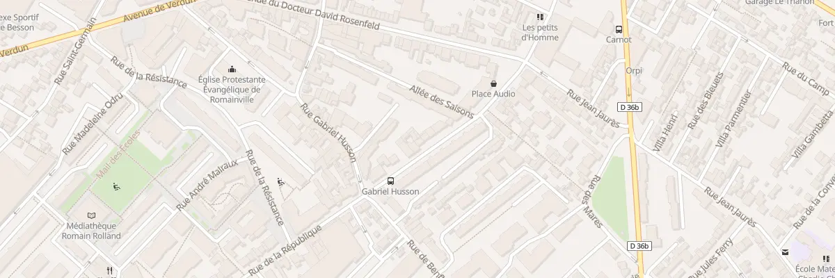 Plan du 70 Rue de la République à Romainville