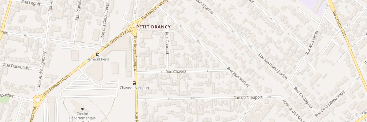Plan du 19 Rue Chavez à Drancy