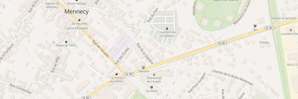 Plan du 29 Rue de la Sablière à Mennecy