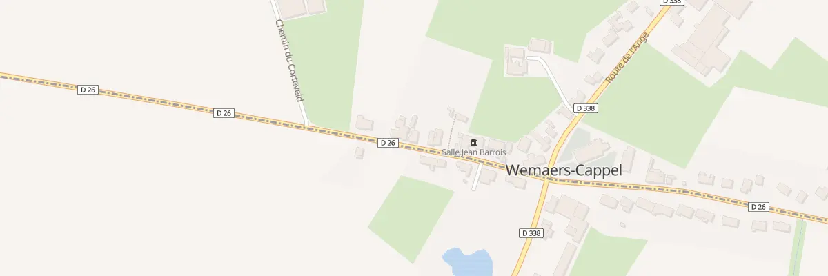 Plan du 152 Rte de Watten à Wemaers-Cappel