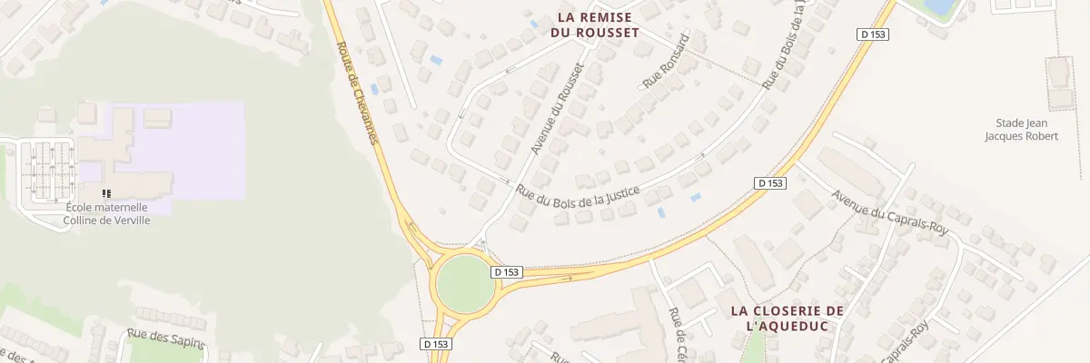 Plan du 6 Av du Rousset à Mennecy