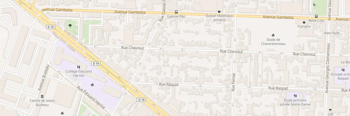 Plan du 30 Rue Chevreul à Maisons-Alfort