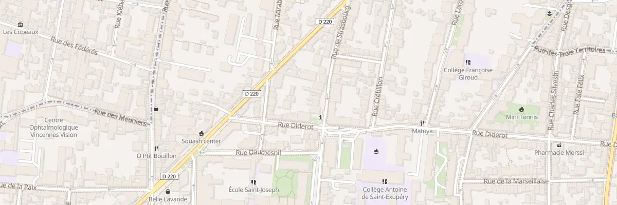 Plan du 39 Rue de Strasbourg à Vincennes