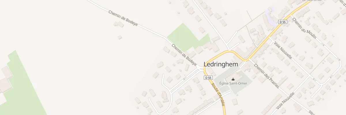 Plan du 3 Che de Bodeye à Ledringhem