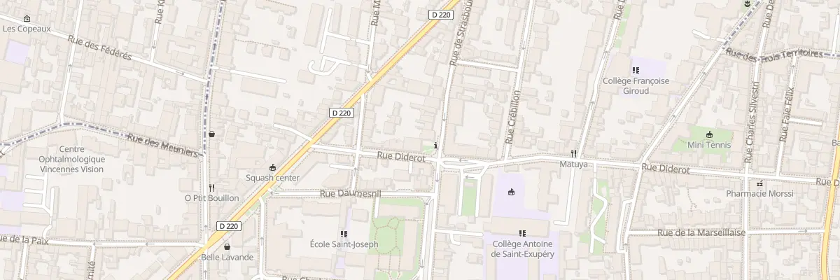 Plan du 37 Rue de Strasbourg à Vincennes
